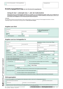 Bundeserziehungsgeld 1. Lebensjahr