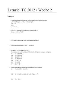 Lernziel Woche 2