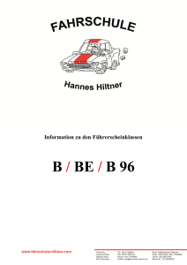 B / BE / B 96 - Fahrschule Hiltner