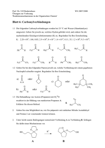 Blatt 6: Carbonylverbindungen AB