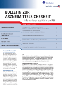 bulletin zur arzneimittelsicherheit - Paul-Ehrlich