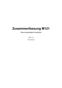 Zusammenfassung M121 - Blog von Emanuel Duss