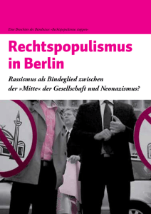 Rechtspopulismus in Berlin - Rechtspopulismus stoppen