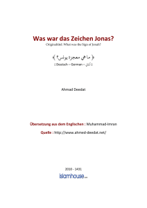 Was war das Zeichen Jonas? PDF