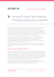 Arcserve® Unified Data Protection Virtualisierungslösung im Überblick
