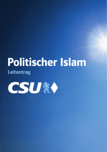 Leitantrag "Politischer Islam"