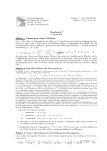Blatt 5 - Fachbereich Mathematik und Statistik