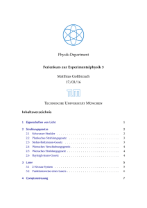 Ferienkurs Experimentalphysik 3 - TUM