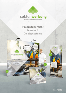 Sektor-Werbung Messe und Displaysysteme Katalog