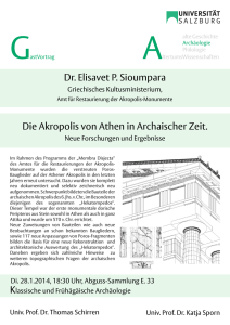 Die Akropolis von Athen in Archaischer Zeit. Dr