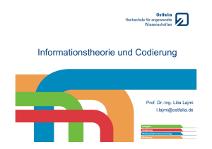 Informationstheorie und Codierung