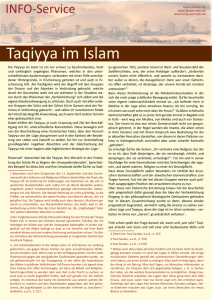 Taqiyya im Islam - bei Heilig Land Wein