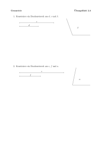 Geometrie ¨Ubungsblatt 2.4 1. Konstruiere ein Drachenviereck aus d
