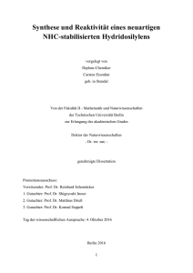 Synthese und Reaktivität eines neuartigen NHC