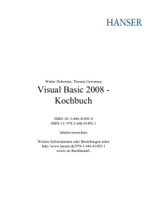 Visual Basic 2008 - Kochbuch