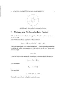 1 Umfang und Flächeninhalt des Kreises