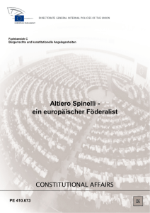 Altiero Spinelli - ein europäischer Föderalist