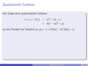 Quadratische Funktion