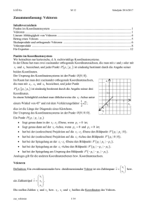 Zusammenfassung: Vektoren - lehrer.uni