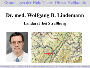 Videopräsentation - Dr. med. Wolfgang B. Lindemann