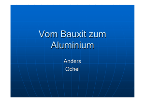 Vom Bauxit zum Aluminium (Anders Ochel)