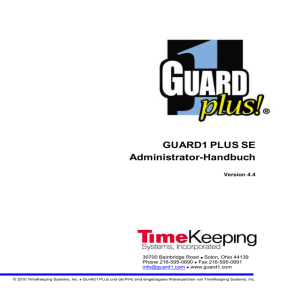 Guard1 Plus SE Administratorenhandbuch