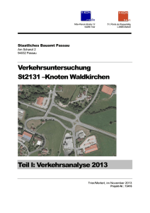 Verkehrsuntersuchung Waldkirchen