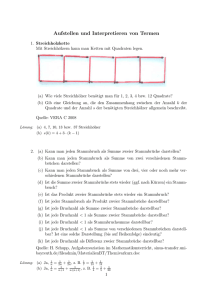 Aufstellen und Interpretieren von Termen