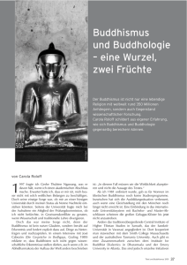 Buddhismus und Buddhologie – eine Wurzel, zwei Früchte