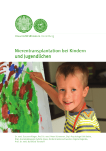 "Nierentransplantation bei Kindern und Jugendlichen"