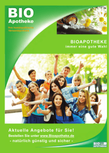 Katalog Bio - BIOApotheke