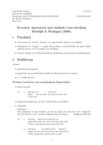Eccentric Agreement and multiple Case-checking