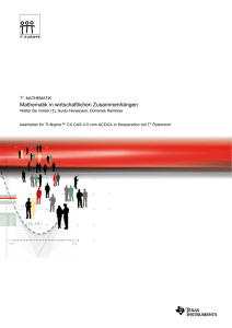 Mathematik in wirtschaftlichen Zusammenhängen