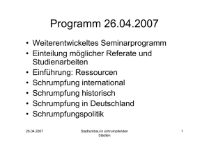 Präsentation vom 26.04.2007