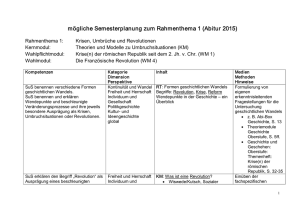 mögliche Semesterplanung zum Rahmenthema 1 (Abitur 2015)