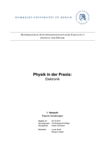 Physik in der Praxis - Humboldt