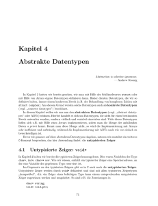 Kapitel 4 Abstrakte Datentypen