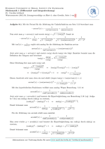 Lösungen zu Blatt 8 - Institut fuer Mathematik - Humboldt