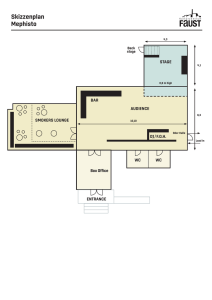 Skizzenplan Mephisto - Kulturzentrum Faust