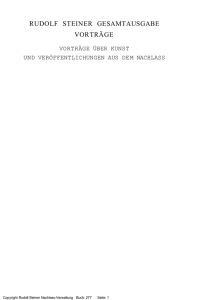 Eurythmie - Freie Verwaltung des Nachlasses von Rudolf Steiner