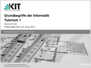 Tutorium Nr. 32 - GBI Tut Philipp Oppermann