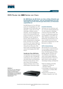 ISDN Router der 800 Series von Cisco