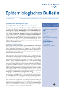 Epidemiologisches Bulletin 29/2008