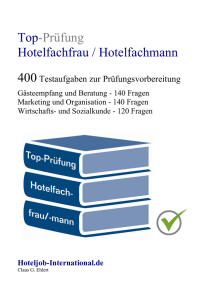 Top-Prüfung Hotelfachfrau / Hotelfachmann - Hoteljob