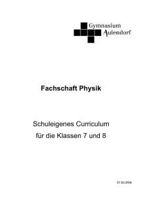 Physik - Gymnasium Aulendorf