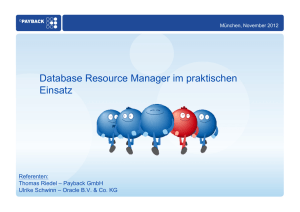 Database Resource Manager im praktischen Einsatz