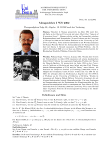 Mengenlehre I WS 2002 - Mathematisches Institut der Universität Bonn