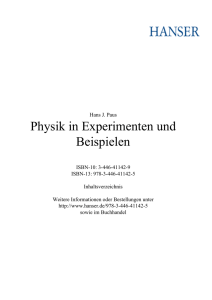Physik in Experimenten und Beispielen