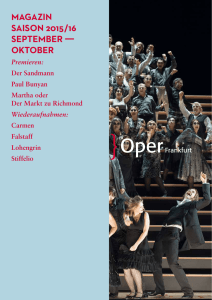 Opernmagazin September /Oktober 2016