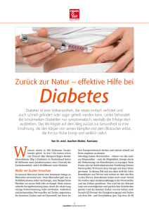 Diabetes - Raum und Zeit